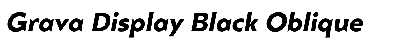 Grava Display Black Oblique